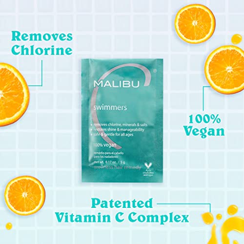 Malibu C Swimmers Wellness Hair Remedy Treatment - 3 Packets