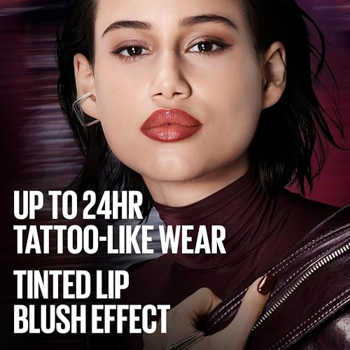 Maybelline Super Stay Peel Off Lip Liner - 24HR Matte Stain, Hydrating Formula, Sunset Berry