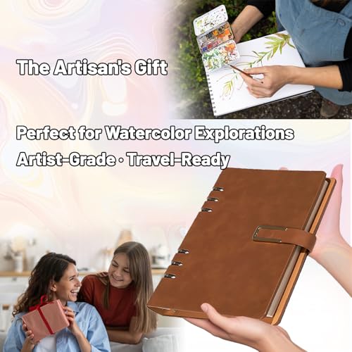 Professional Watercolor Sketchbook - 20 Sheets 300GSM Cotton Paper