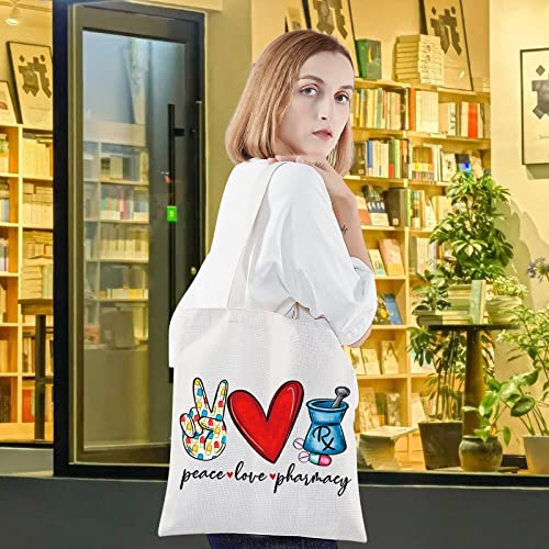 LEVLO Pharmacist Tote Makeup Bag - Peace Love Pharmacy Gift