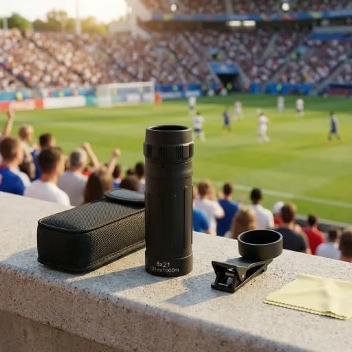 HD 8x21 Optical Monocular Telescope - High Power Mini Scope for Camping, Hunting, Travel | Clear Vision for Men & Women