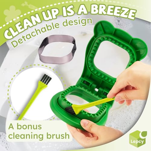 LEPCY Uncrustable Sandwich Maker Set - Green & Blue Cutters