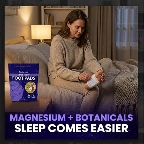 Sole Serenity Good Night Foot Pads - Support Achy Feet I Traditional Herbal Blend, No Prep