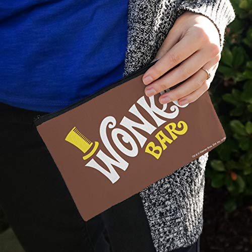 Willy Wonka Chocolate Factory Logo Canvas Cosmetic Bag - Travel Pouch