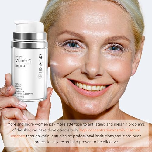 ORLASKIN 20% Vitamin C Face Serum for Anti-Aging, Dark Spots & Wrinkles
