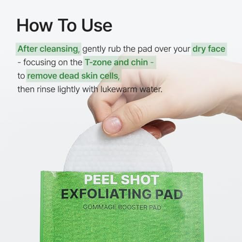 PURITO Peel Shot Exfoliating Pads for Sensitive Skin - 8 Pack