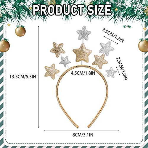 Black & White Gold Alloy Star Headband for Women Girls Kids Party Accessories