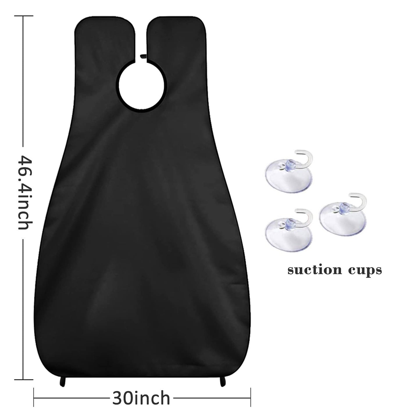 Beard Bib Beard Apron Gifts for Men Dad Stocking Stuffers Christmas Black