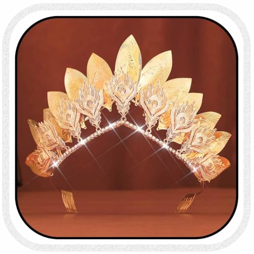 Yean Gold Leaf Crown Headband – Greek Goddess Roman Laurel Headpiece
