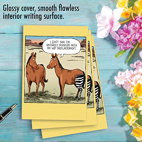 Funny Hip Replacement Get Well Cards - Pack of 3 with Envelopes