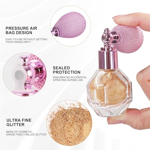 Ultra-Fine Highlight Shimmer Powder Spray for Face & Body - Moonstone