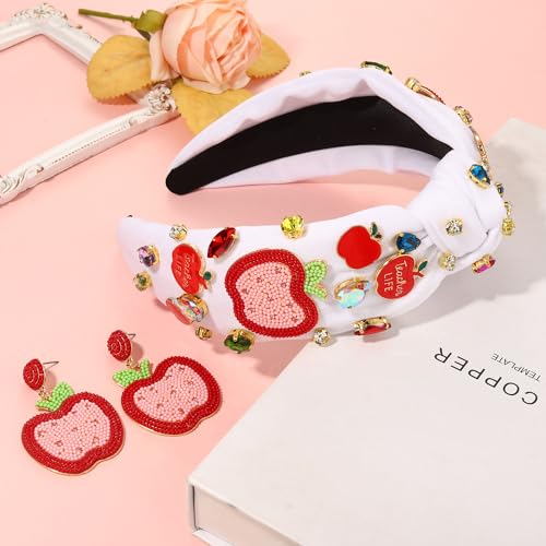 ANGLESJELL Beaded Pencil Knotted Headband for Women - Pattern F