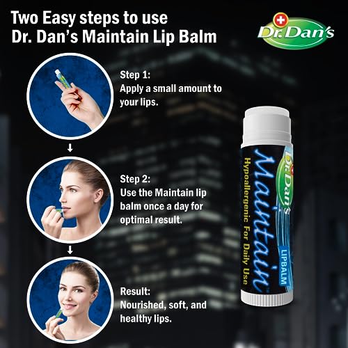 Dr. Dan's Maintain Lip Balm with Vitamin E - Hydrating & Gentle