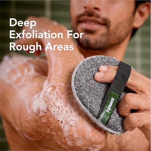 ZOMCHI Large Dual-Texture Exfoliating Body Scrubber - 2 Pack