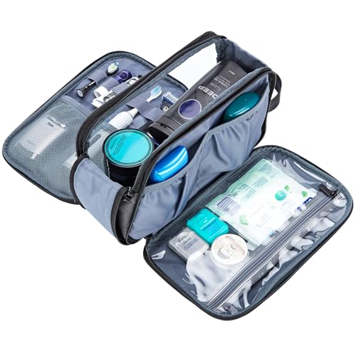 ZEEMO Travel Toiletry Bag for Men - Water-Resistant Dopp Kit