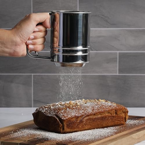 Oster Helmsdale 2-Cup Stainless Steel Flour Sifter for Baking