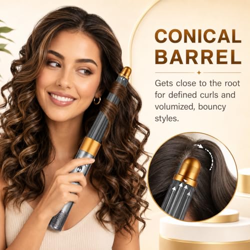 Dyson Airwrap Conical Long Barrel Attachment 20-36mm Adjustable Curling Iron