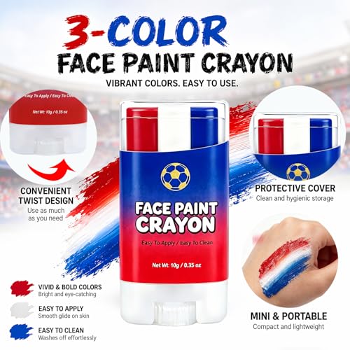 Patriotic Face Paint Stick - Red, White & Blue for 4th of July