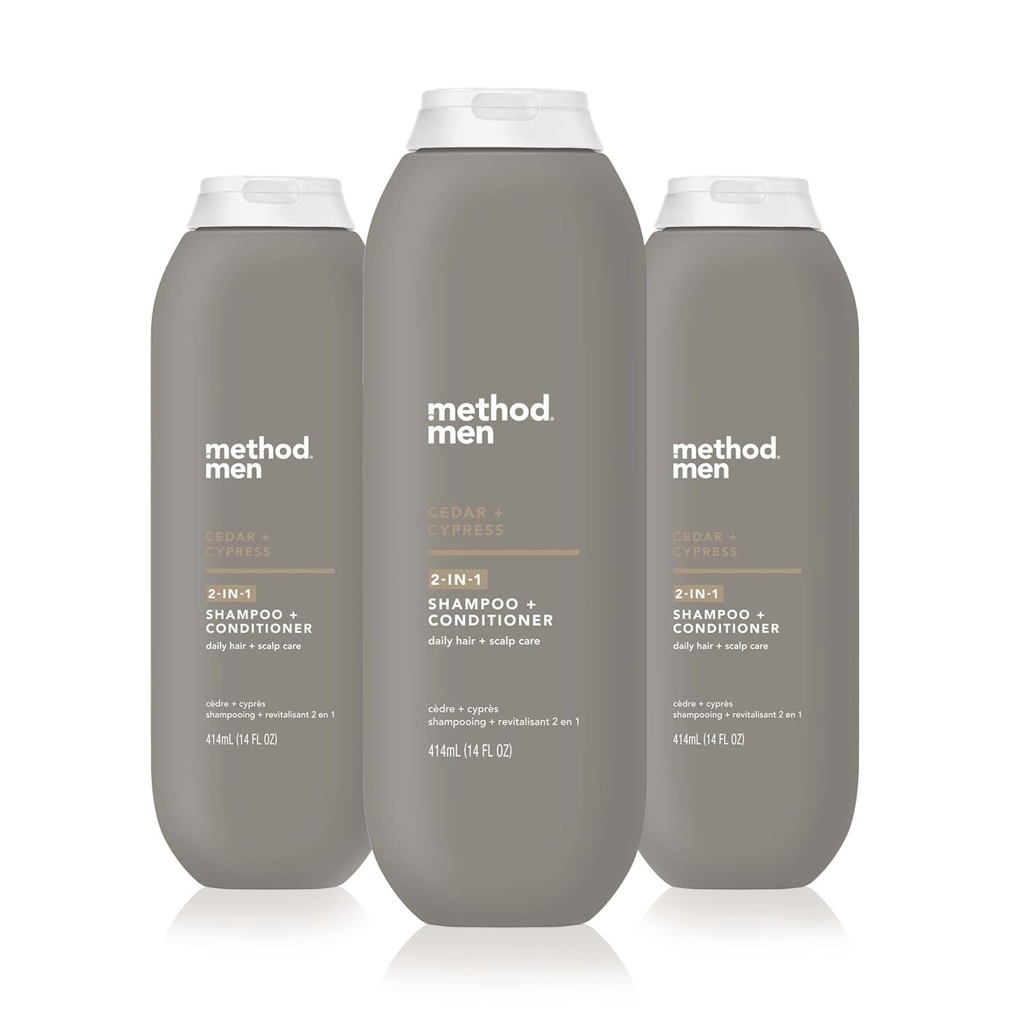 2-in-1 Shampoo and Conditioner for Men - Sea + Surf Formula with Argan & Jojoba Oil | 14 oz, Pack of 3