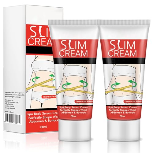 Akareni Hot Slimming Cream for Belly & Waist Fat Burning, Moisturizing & Firming, 60ml