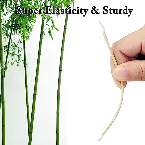 Gun Cleaning Swabs - Dual-Tip Cotton Swabs with Bamboo Handles