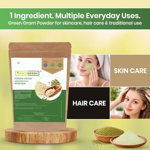 Moong Dal Flour 200g Natural Green Gram Powder for Face & Hair Masks