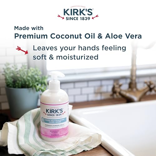 Kirk's Odor Neutralizing Hydrating Hand Soap Rosemary & Sage 12 Fl Oz