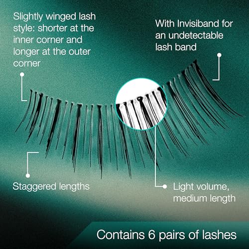 Ardell Natural False Eyelashes - Lightweight, Short Length, Reusable