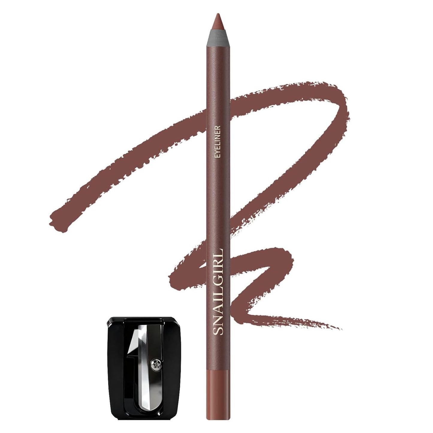 Black Glide-On Eyeliner Pencil for Mature Eyes - Waterproof, Smudge-Proof, Long-Lasting | Soft & Natural Finish