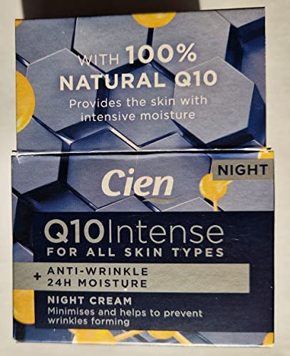Cien Anti-Wrinkle Night Cream with Q10, Hyaluronic Acid & Vitamin E 50ml
