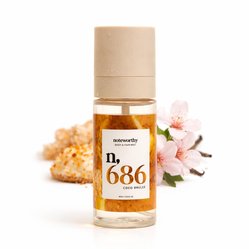 Coco Brulee Body Mist - Warm Gourmand Fragrance with Toasted Coconut, Almond Blossom & Vanilla Sugar | Lightweight Mist for Hair & Skin