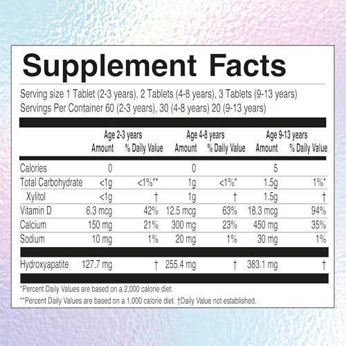 Jack N' Jill Tooth Sparkles Chews - Strawberry Flavor, 60 Tablets for Kids 2+