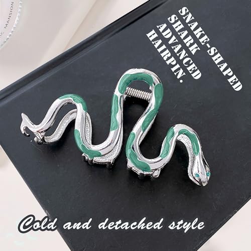 Slytherin Snake Hair Claw Clips - Gothic Non-Slip Hair Accessories for Women