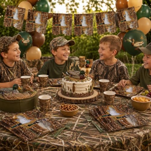 Havercamp Camo Duck Napkins - 32 Pack, 6.5 Inch Biodegradable