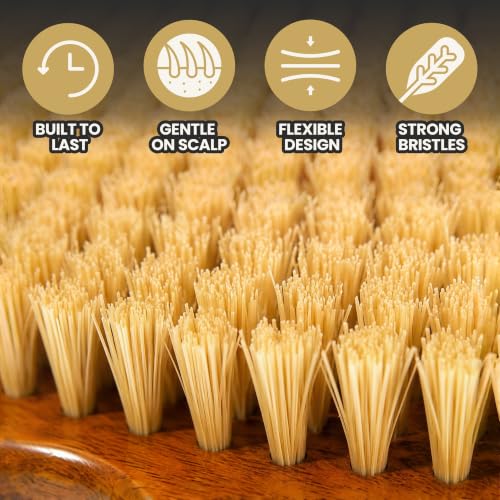 Kosher Palm Wave Brush, Vegan Agave Bristle Detail Brush for 360 Waves