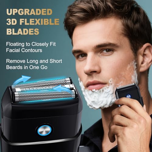 CIWELLU Mini Electric Foil Shaver for Men - Waterproof, Fast Charging