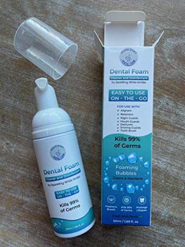 Pearldent Dental Foam Cleaner for Aligners, Retainers & Mouth Guards - 4 Month Supply
