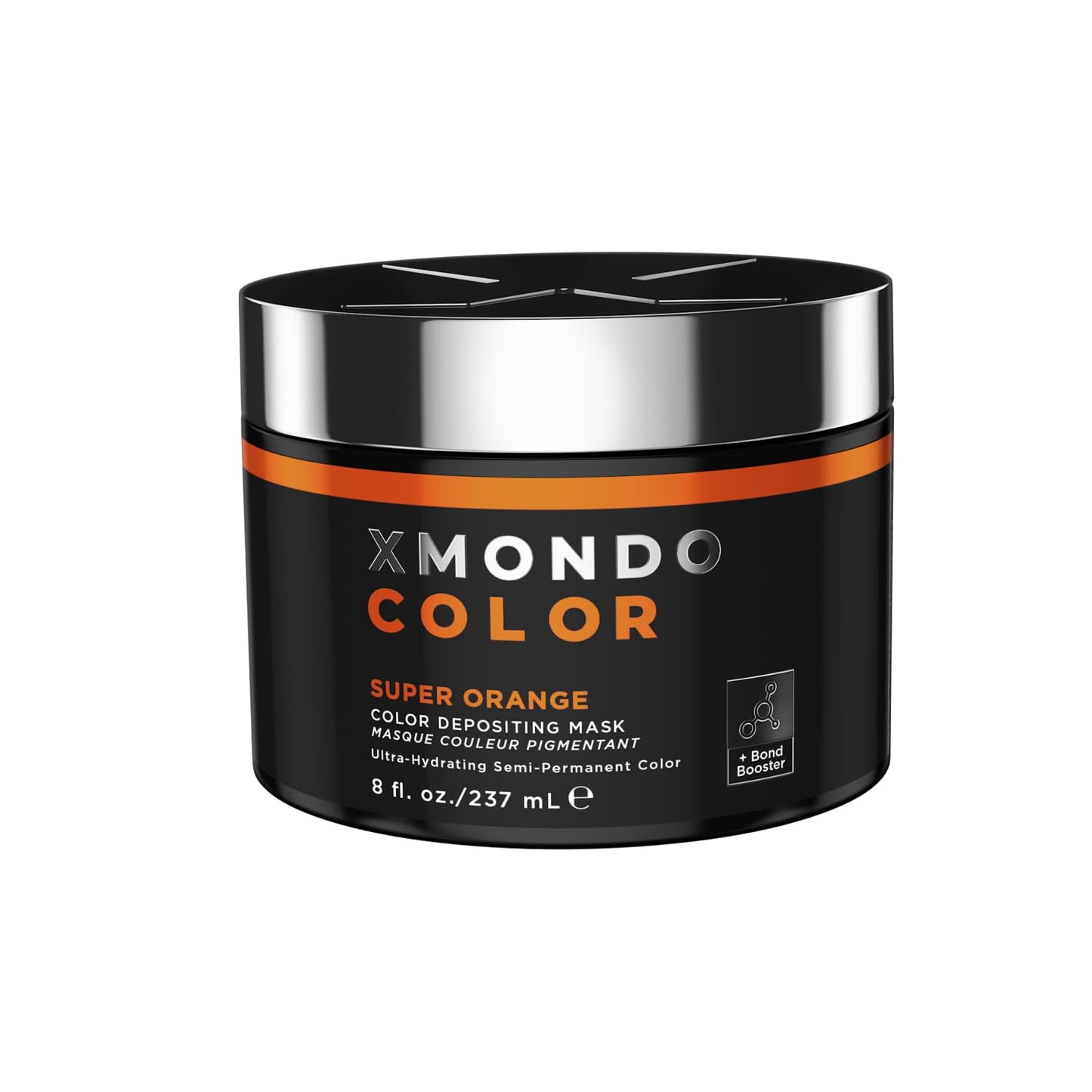 XMONDO Color Amber Depositing Hair Mask - Vegan Semi-Permanent Orange Red Dye | 8 Fl Oz, Infused with Bond Booster & Hyaluronic Acid