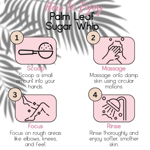 Primal Elements Sugar Whip Exfoliating Scrub - Palm Leaf Scent, 10 oz