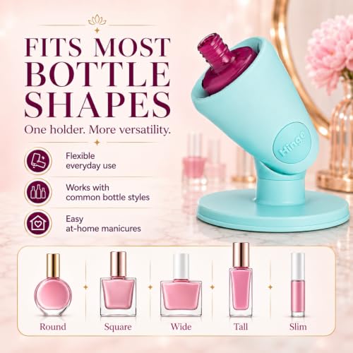 Tweexy Hinge Nail Polish Holder - Zen Green Anti-Spill Stand