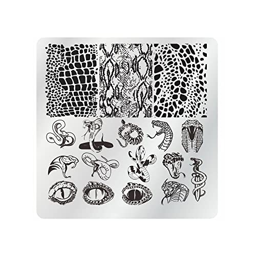VNC Nail Stamping Plates Set 15pcs with Stamper & Scraper - Nail Art Template