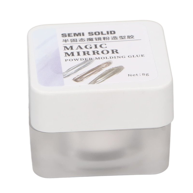 Mirror Powder Glue - Professional Nail Art Rhinestone Metallic Powder Glue with High Performance