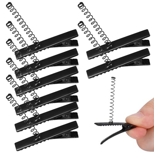 FOMIYES 100pcs Mini Metal Alligator Hair Clips for DIY Crafts