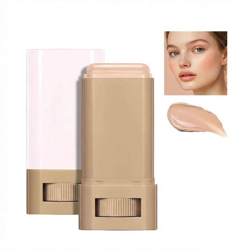 Beauty Balm Serum Tint Stick - Hydrating Face Foundation with Buildable Coverage | Moisturizing Concealer for Glowing Skin (1#, 1)