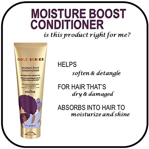 Pantene Gold Series Sulfate-Free Shampoo and Conditioner Set, Argan Oil