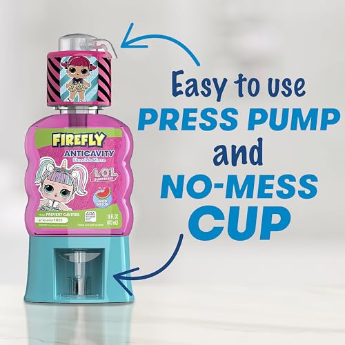 Firefly L.O.L. Surprise! Kids Anti-Cavity Fluoride Rinse - Wild Melon, 16 oz