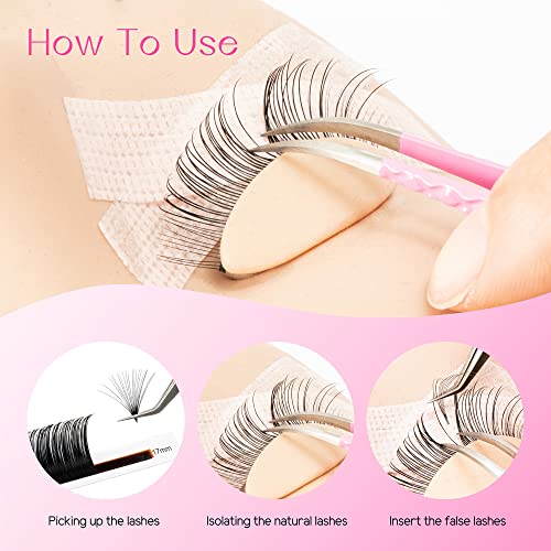 TDANCE Eyelash Extension Tweezers - Precision Stainless Steel Volume Boot Tweezer