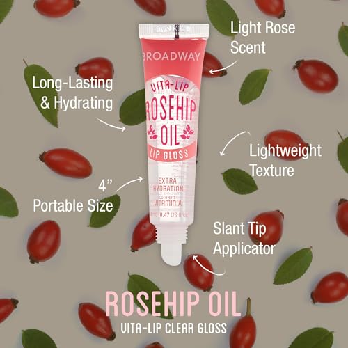 Ruby Kisses Broadway Vita-Lip Clear Lip Gloss, 12 Pack - Hydrating Oil