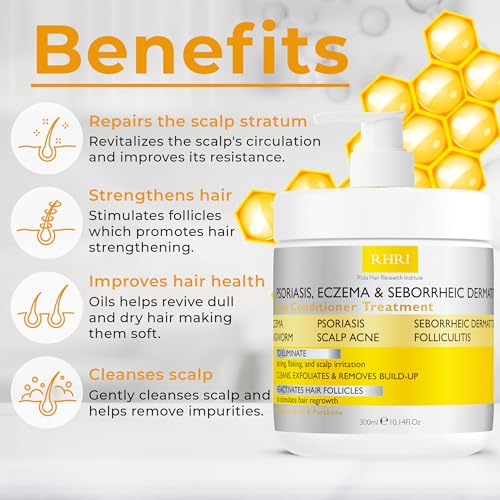 Rida Hair Research Institute Anti Fungal Psoriasis Conditioner for Scalp Relief – After Shampoo