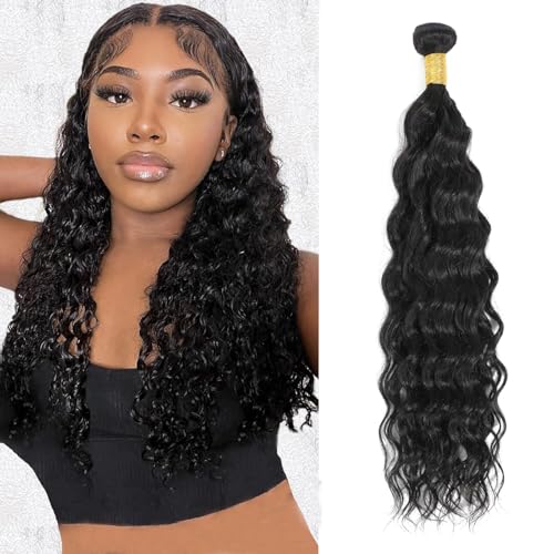 Quitoric 10-Inch Water Wave Human Hair Bundles - Brazilian Virgin Remy Hair